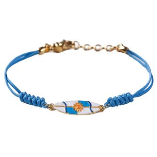 Bracciale Isola Bella Argento Tessuto Smalti - Tavola da Surf - 20000932