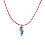 Collana Isola Bella Argento Dorato Tesseto Smalti - Tavola da Surf - 20000933
