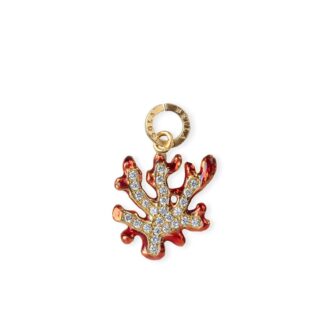 Charm Isola Bella in Argento e Smalto | Corallo - Lapilli - 20000872