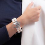 Bracciale Gerardo Sacco in Argento e Perle con Maschera - 27554B