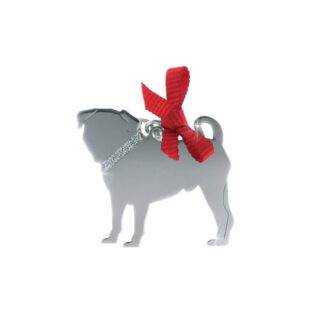 Ciondolo Unoaerre Argento Smalto Cane Carlino - Happy Pets - AG1006