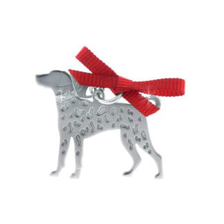 Ciondolo Unoaerre Argento Smalto Cane Dalmata - Happy Pets - AG1134