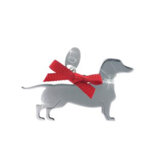 Ciondolo Unoaerre Argento Smalto Cane Bassotto - Happy Pets - AG834