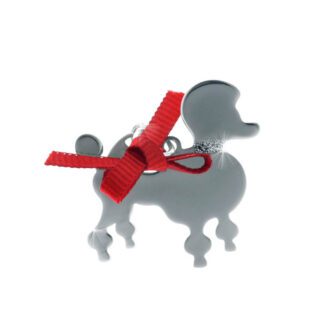 Ciondolo Unoaerre Argento Smalto Cane Barboncino - Happy Pets - AG835