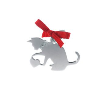Ciondolo Unoaerre Argento Smalto Gatto Gomitolo - Happy Pets - AG854