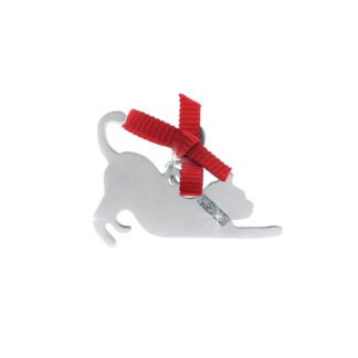 Ciondolo Unoaerre Argento Smalto Gatto - Happy Pets - AG859