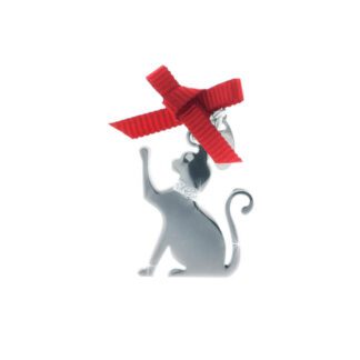 Ciondolo Unoaerre Argento Smalto Gatto - Happy Pets - AG860