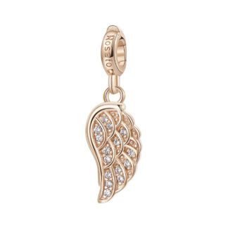 Charm Rosato Argento PVD Rosè Ala - Storie - Z006