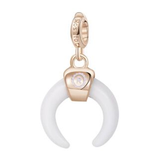 Charm Rosato Argento PVD Rosè Luna Crescente - Storie - Z010