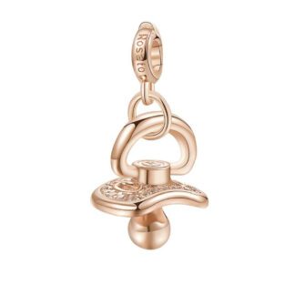 Charm Rosato Argento PVD Rosè Ciuccio - Storie - Z022