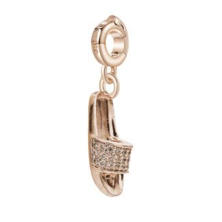 Charm Rosato in Argento PVD Rosè con Ciabatta - Storie - Z038