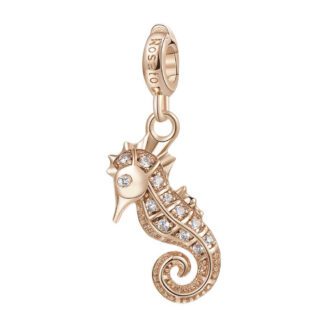 Charm Rosato Argento PVD Rosè Cavalluccio Marino - Storie - Z042