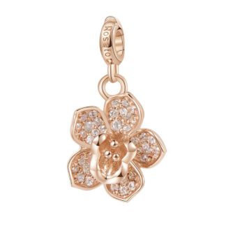 Charm Rosato Argento PVD Rosè Orchidea - Storie - Z054