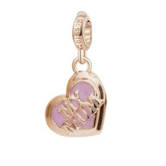 Charm Rosato Argento PVD Rosè Cuore - Storie - Z059
