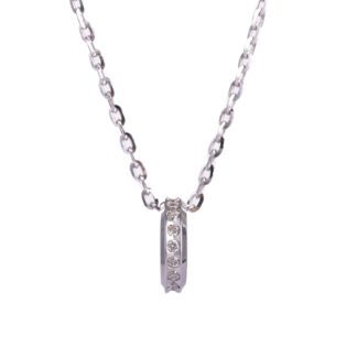 Collana Unoaerre in Oro Bianco e Diamanti con Anello - 048KFD0854071