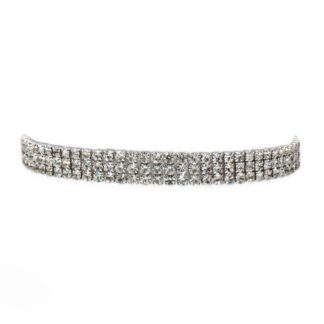 Bracciale Magnolia Bronzo Bianco Cristalli Swarovski® - BC213B