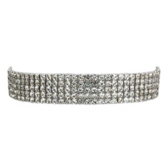 Bracciale Magnolia Bronzo Bianco Cristalli Swarovski® - BC214B