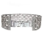 Bracciale Magnolia Bronzo Bianco Cristalli Swarovski® - BC224B