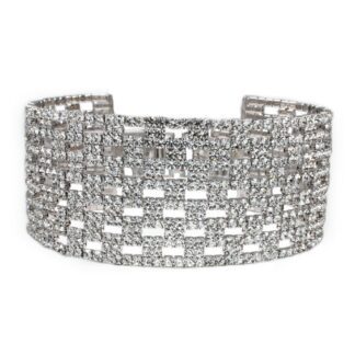 Bracciale Magnolia Bronzo Bianco Cristalli Swarovski® - BC225B