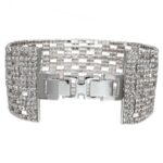 Bracciale Magnolia Bronzo Bianco Cristalli Swarovski® - BC225B
