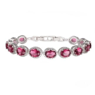 Bracciale Magnolia Bronzo Bianco Cristalli Swarovski® - BC529R