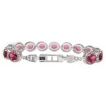 Bracciale Magnolia Bronzo Bianco Cristalli Swarovski® - BC529R