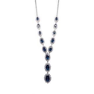 Collana Magnolia Bronzo Bianco Cristalli Swarovski® - CL337Z