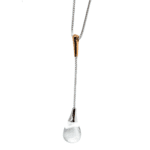 Collana Unoaerre Oro Bianco Rosa Quarzo - 401FFH9250800