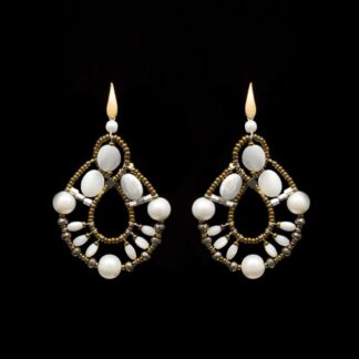 Orecchini Ziio Argento Vetro Murano Madreperla - EAR GALAZIE