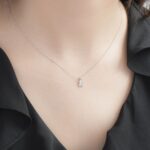 Ciondolo Le Bebè Oro Bianco Diamante - le Briciole - LBB333