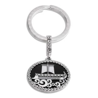 Portachiavi Gerardo Sacco in Argento con Agata