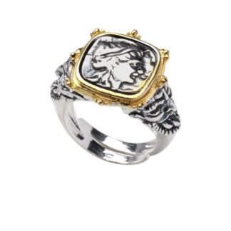 Anello Gerardo Sacco in Argento con Moneta - Mito - 30078