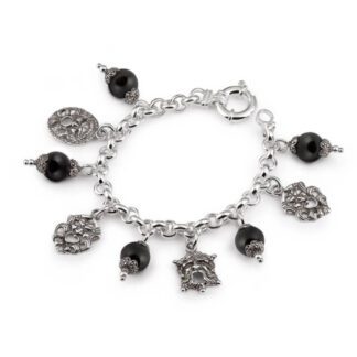 Bracciale Gerardo Sacco Argento Maschere - Maschere e Monete - 33687