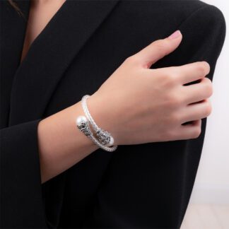 Bracciale Contrarié Gerardo Sacco in Argento con Perle - Mito - 27811