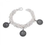Bracciale Gerardo Sacco in Argento con Monete - Maschere e Monete - 31455
