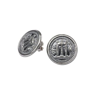 Orecchini Gerardo Sacco in Argento con Monete - Maschere e Monete - 39081