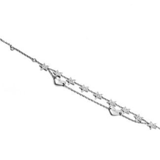 Bracciale Donna 4US Cesare Paciotti Argento Zirconi - Charlize - 4UBR2424W