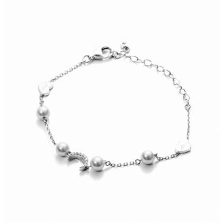 Bracciale 4US Paciotti Argento - Pearl And Moon - 4UBR3018W