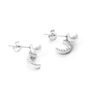 Orecchini 4US Paciotti Argento - Pearl and Moon - 4UOR3019W