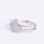 Anello Cuore Davite & Delucchi in Oro Bianco con Diamanti - AA031346