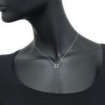 Collana Artlinea in Oro Bianco con Diamanti | Farfalla - CD381-4B