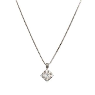 Collana Davite & Delucchi Oro Bianco Diamante - CLNS10138