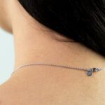 Collana Davite & Delucchi in Oro Bianco con Diamante - CLNS10138