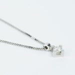 Collana Davite & Delucchi in Oro Bianco con Diamante - CLNS10138