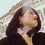 Orecchini Ziio in Argento e Vetro di Murano con Pietre Semipreziose - EAR FENFRA BKP