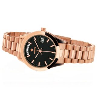 Orologio Solo Tempo Hoops in Acciaio - Luxury Day Date Gold - 2620L-RG02