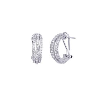 Orecchini Boccolette Mabina in Argento con Zirconi - 563174