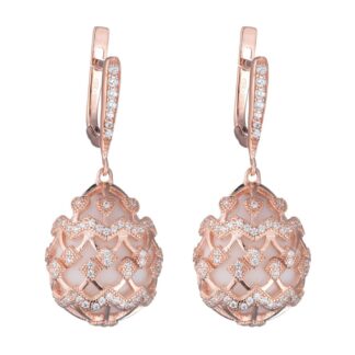 Orecchini Tatiana Fabergé in Argento con Agata e Zirconi - Alexandra - E817R
