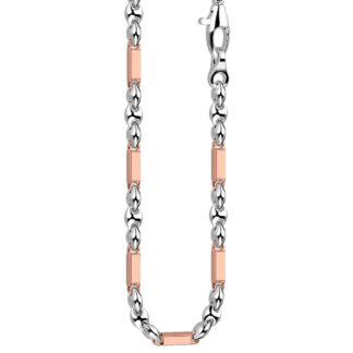 Collana Zancan in Oro Bianco e Oro Rosa - Eternity Gold - EC660BR
