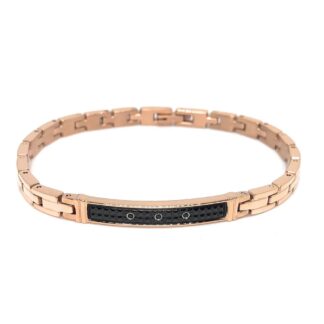 Bracciale Zancan in Acciaio Rosè con Spinelli - Hiteck - EHB195